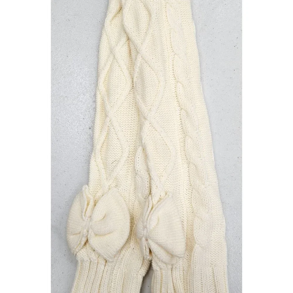Women Long Socks Crochet Over Knit Winter Knee Leg Warmers Boot Cuff Toppers NEW